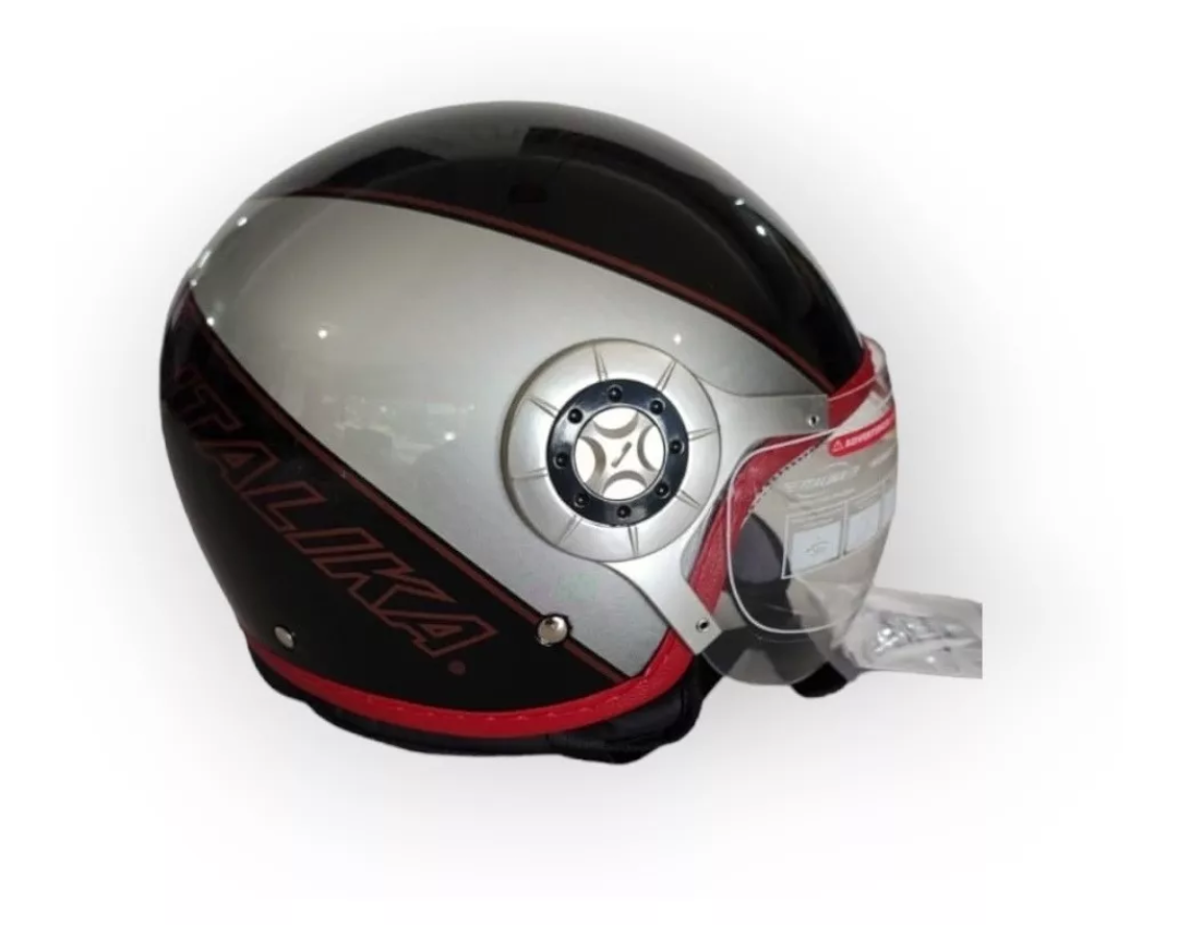 Casco Para Moto Italika Nuevo Modelo 3/4 2011 Mica Y Dot