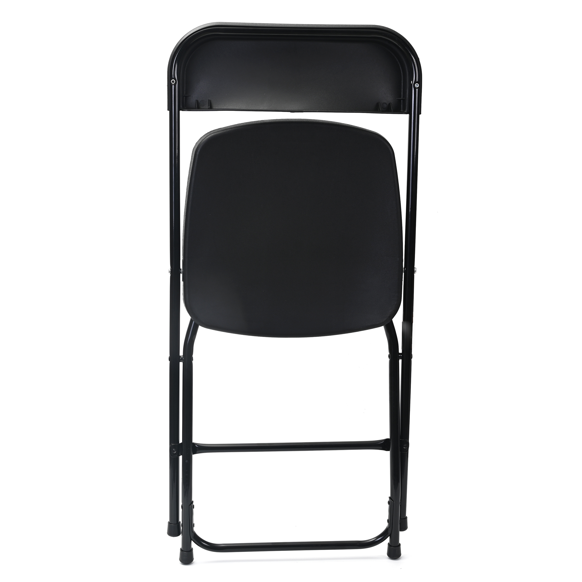 Silla Plegable De Plastico Set de 10Pz Reforzada Alta Densidad Resistente Color Negro