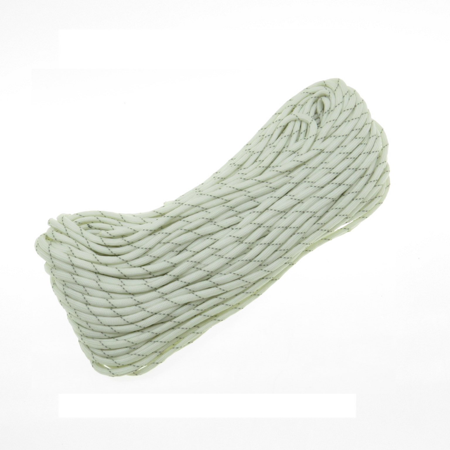 Rg1083H Rollo Parachute Cord Paracord Blanco Reflejante