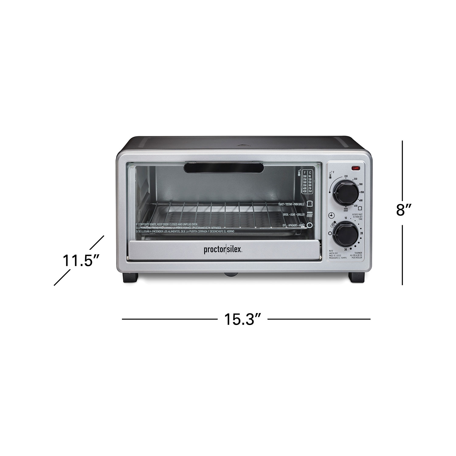 Horno Tostador Proctor Silex 31260 4 Rebanadas 110 W Negro.