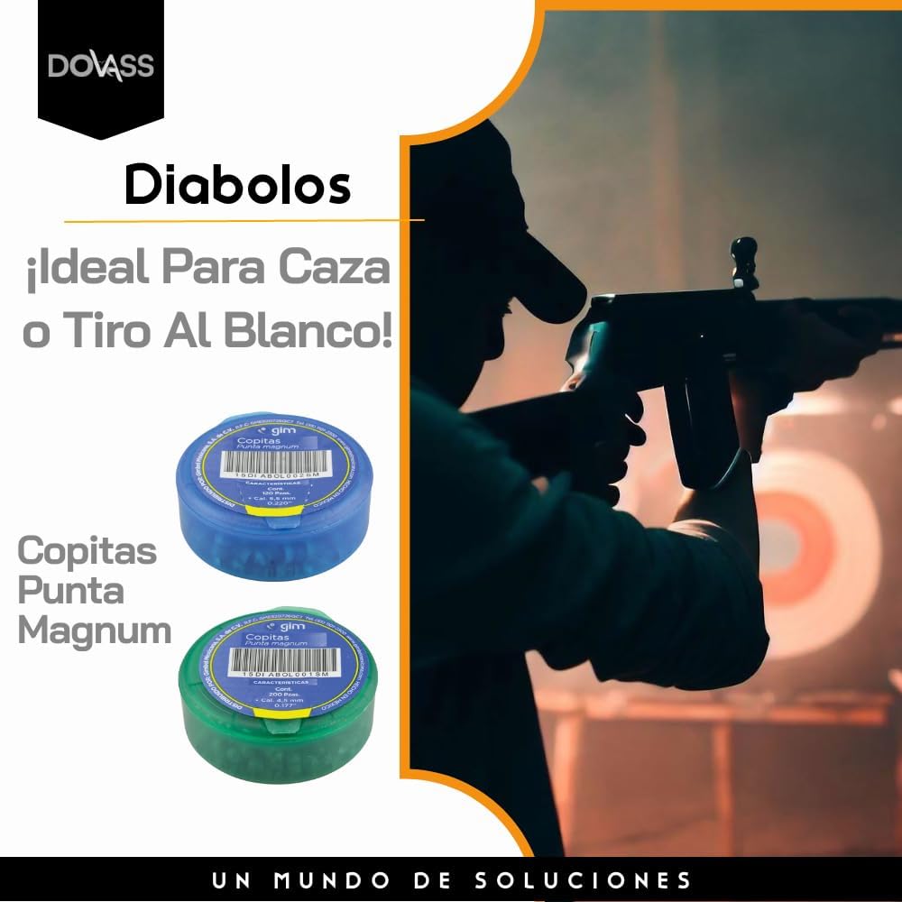 Diabolos Copitas Punta Magnum De Acero Para Rifle De Aire Comprimido Ideal Para Deportes Caza o Tiro Al Blanco Para Aquellos Que Buscan Precisión Y Consistencia En Sus Disparos Calibre 5.5mm