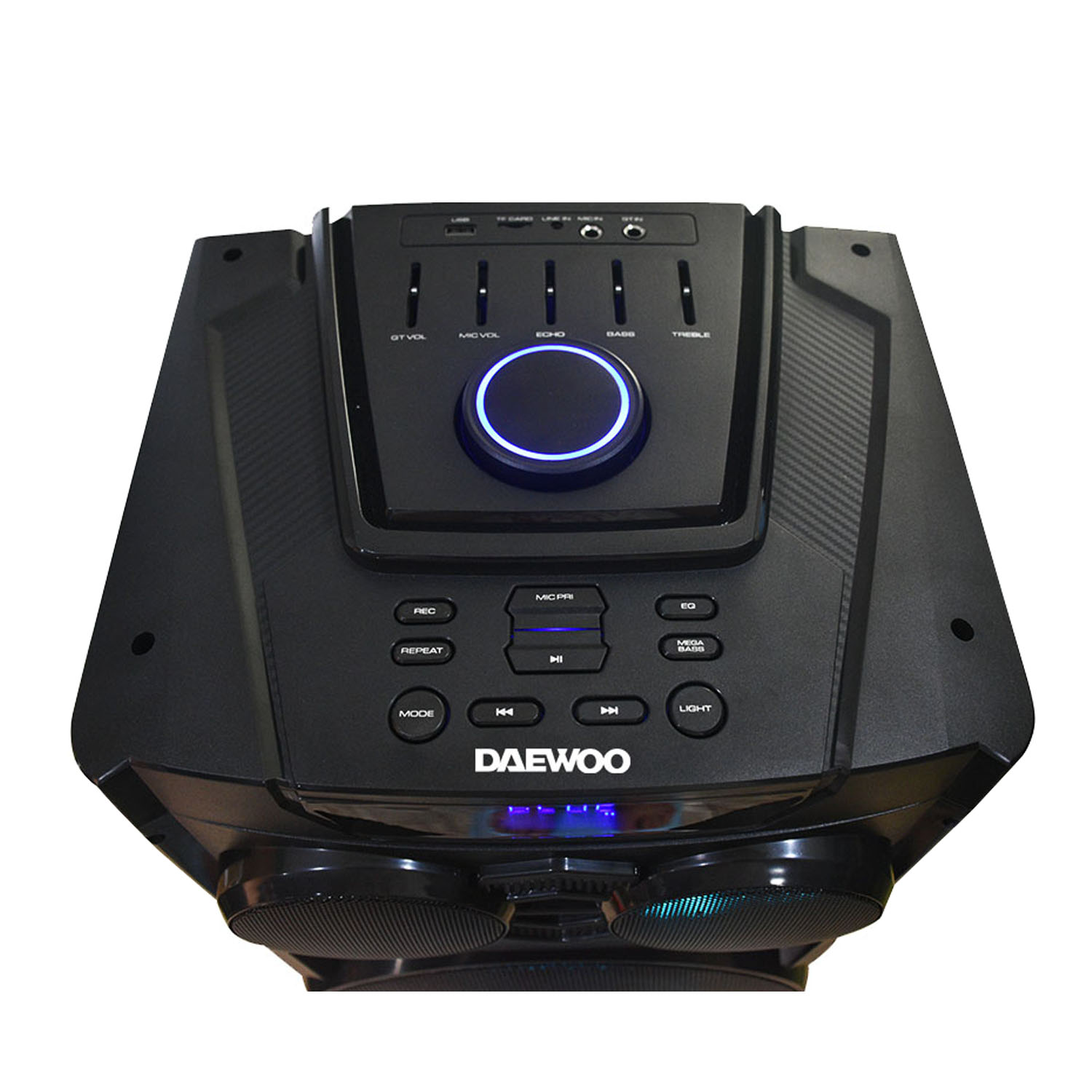 Bafle Torre De Sonido Daewoo Bluetooh Bocina Portátil 10" Luz Led DW-2022