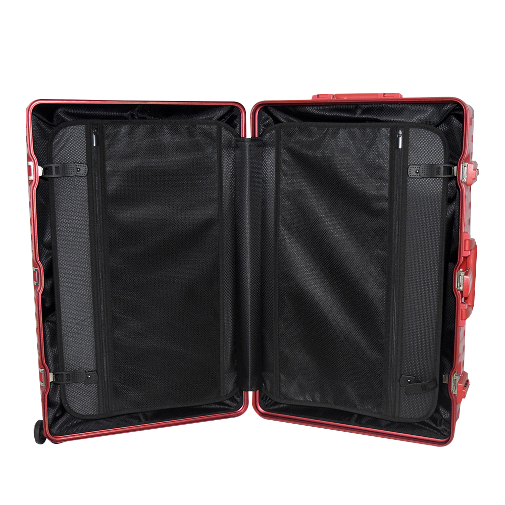 Maleta Cuadrada Con Candado De Seguridad Mediana Roja