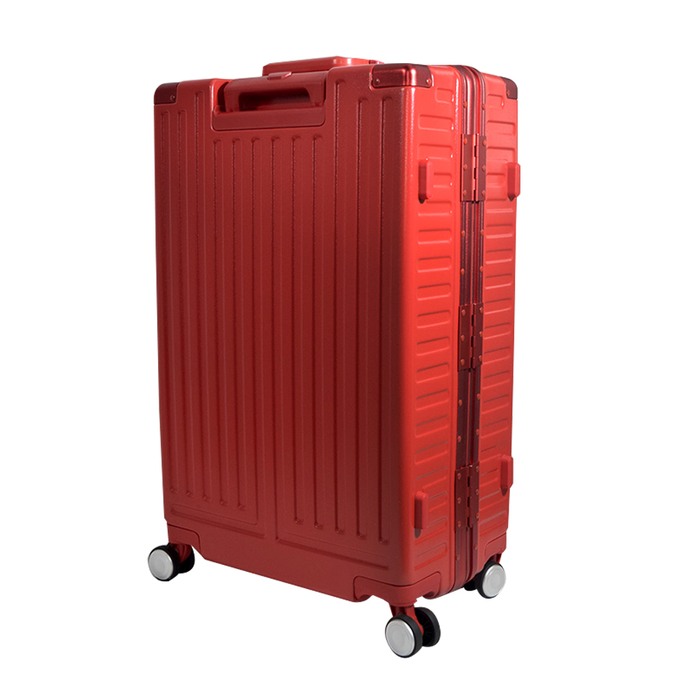 Maleta Cuadrada Con Candado De Seguridad Mediana Roja
