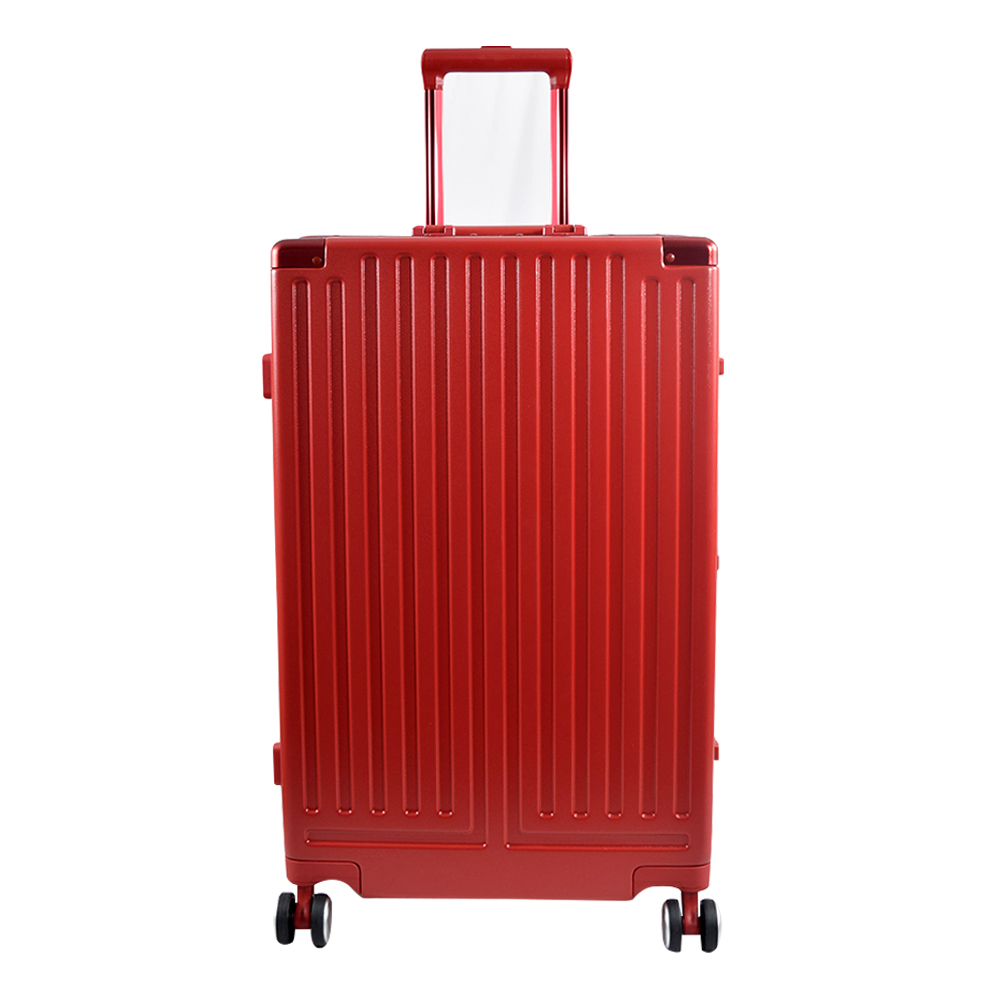 Maleta Cuadrada Con Candado De Seguridad Mediana Roja