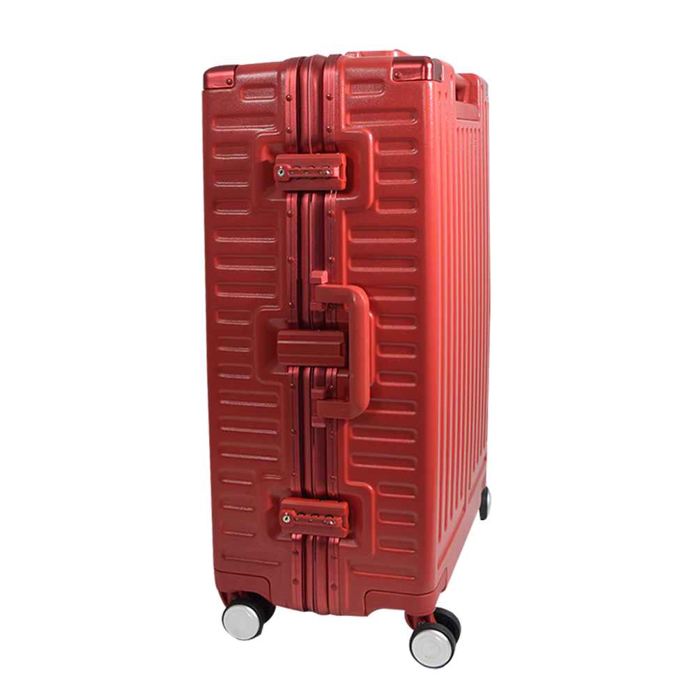 Maleta Cuadrada Con Candado De Seguridad Mediana Roja