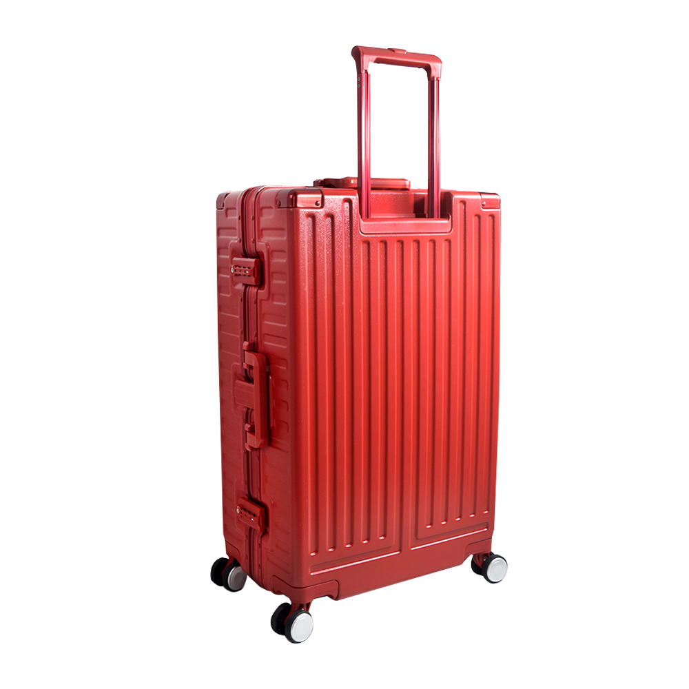 Maleta Cuadrada Con Candado De Seguridad Mediana Roja