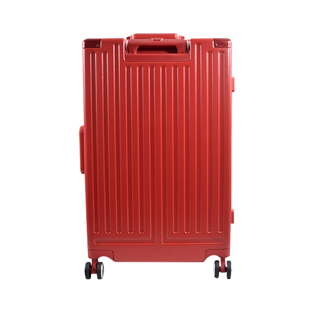 Maleta Cuadrada Con Candado De Seguridad Mediana Roja