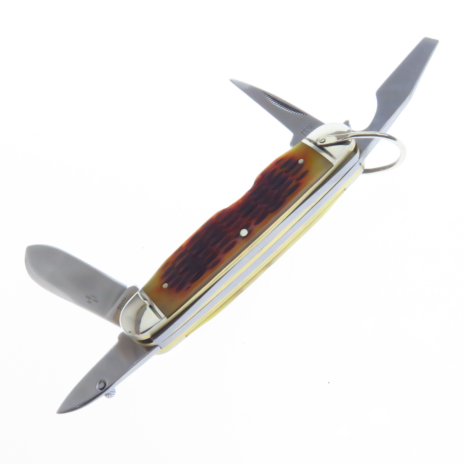 Rr533 Rough Rider Navaja Scout Multiusos Cachas De Hueso.