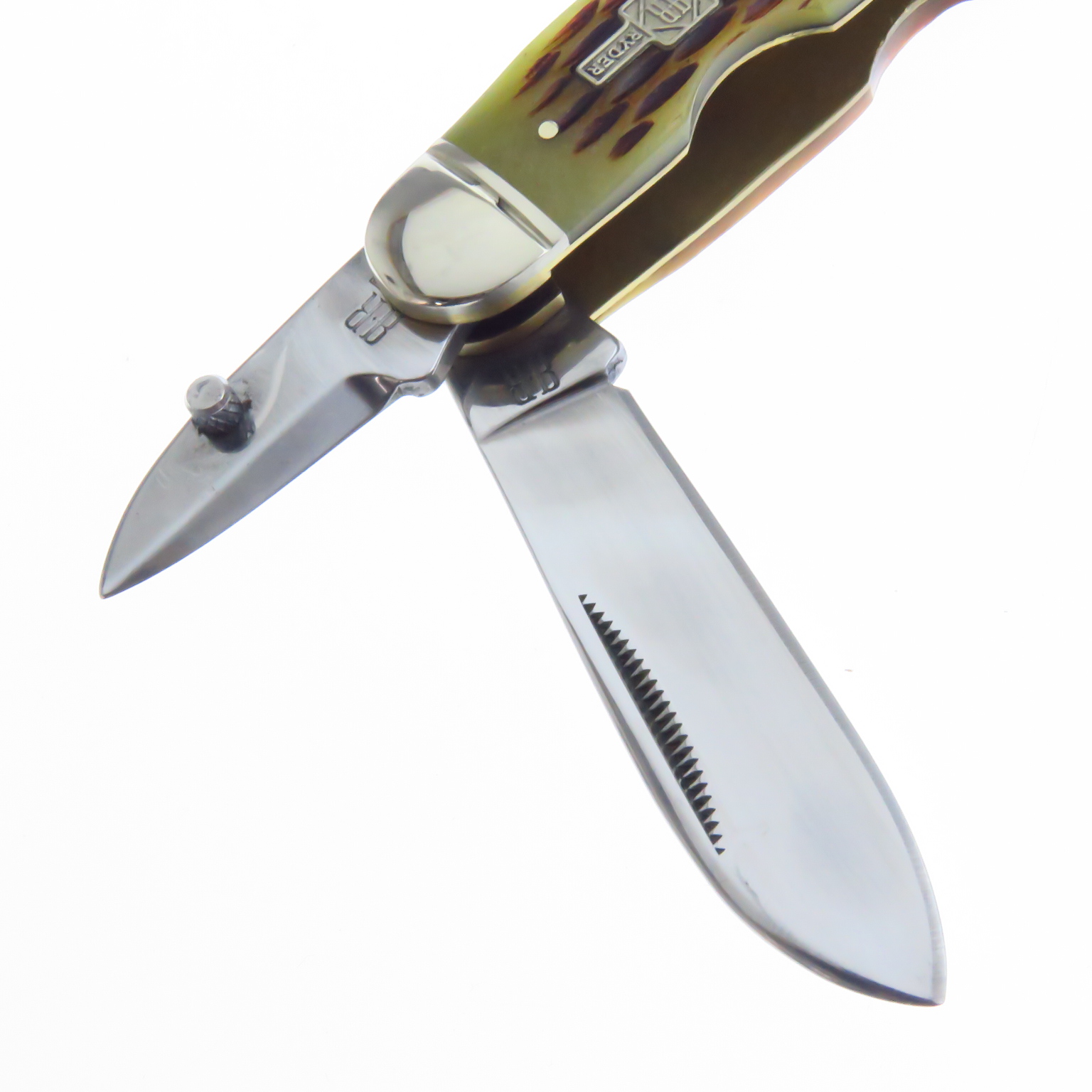 Rr533 Rough Rider Navaja Scout Multiusos Cachas De Hueso.