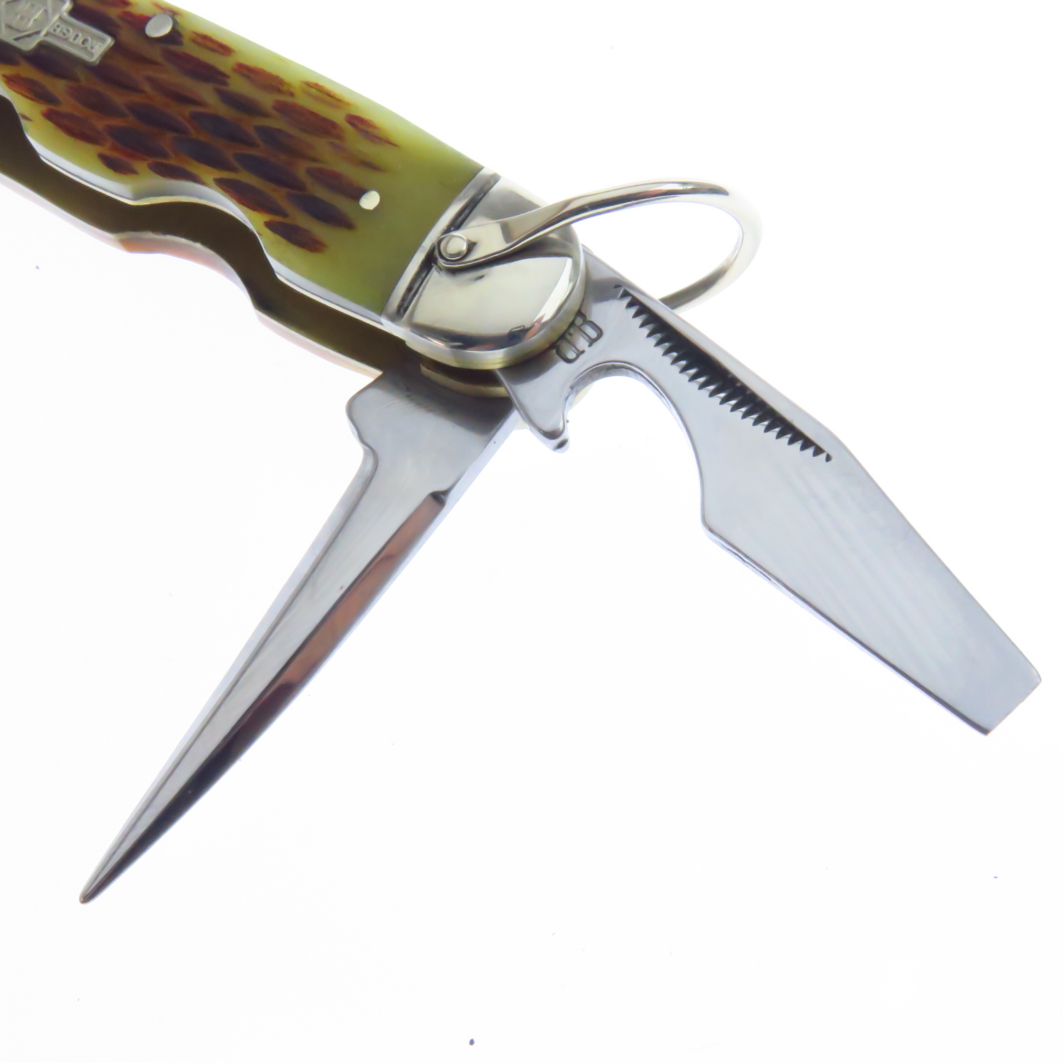 Rr533 Rough Rider Navaja Scout Multiusos Cachas De Hueso.