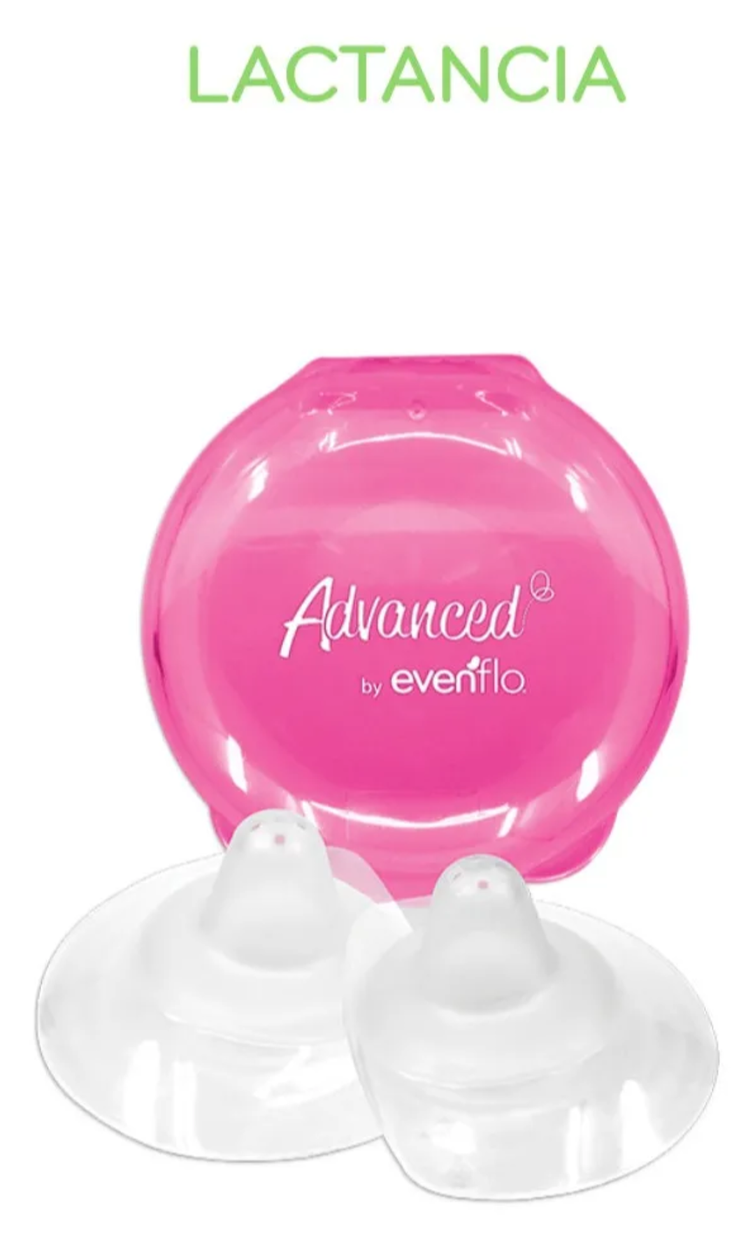 Pezoneras De Lactancia Evenflo Silicona Estuche 0m+ 2 Piezas