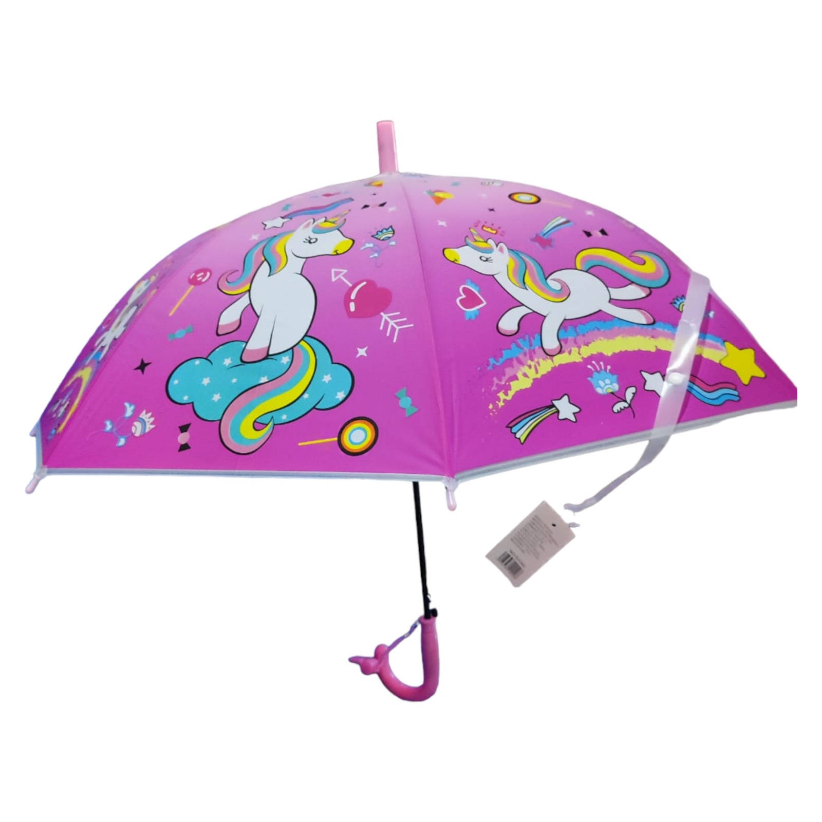 Sombrilla paraguas infantil Unicornio niño o niña rosa