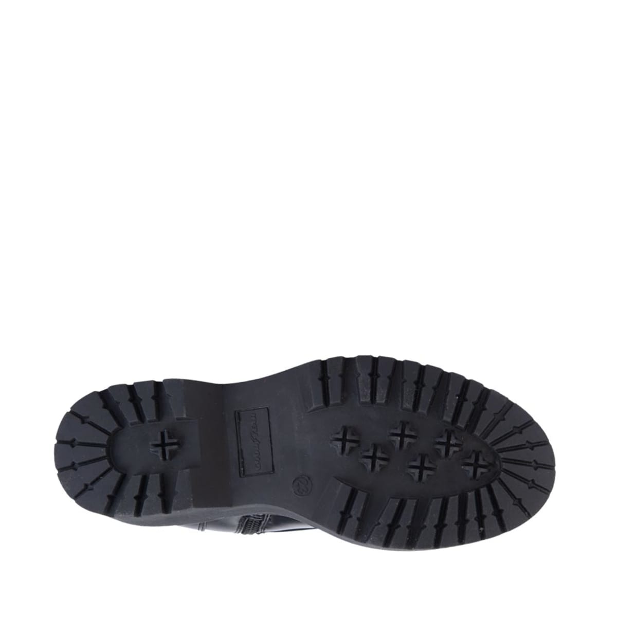 Bota militar negra marca Goodyear para mujer, con suela track, mod. 1087418
