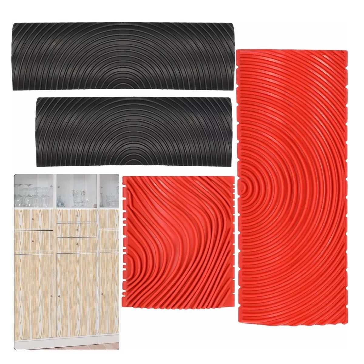 Veteador Para Pintar Con Acabado Imitación Madera Kit 4 Pzs