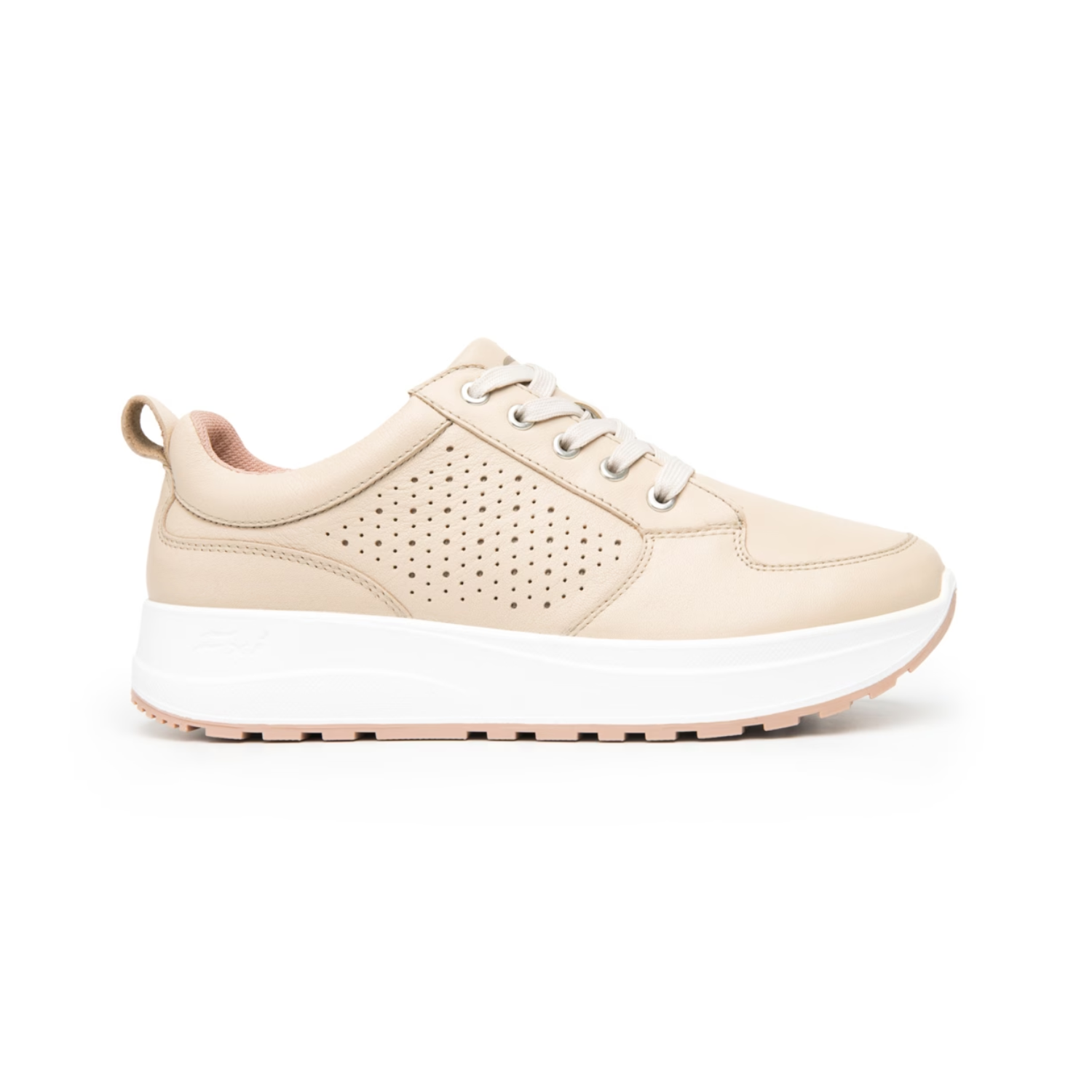 Sneaker Flexi Para Mujer Estilo 117205 Beige