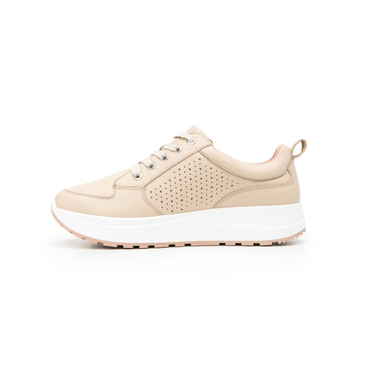 Sneaker Flexi Para Mujer Estilo 117205 Beige