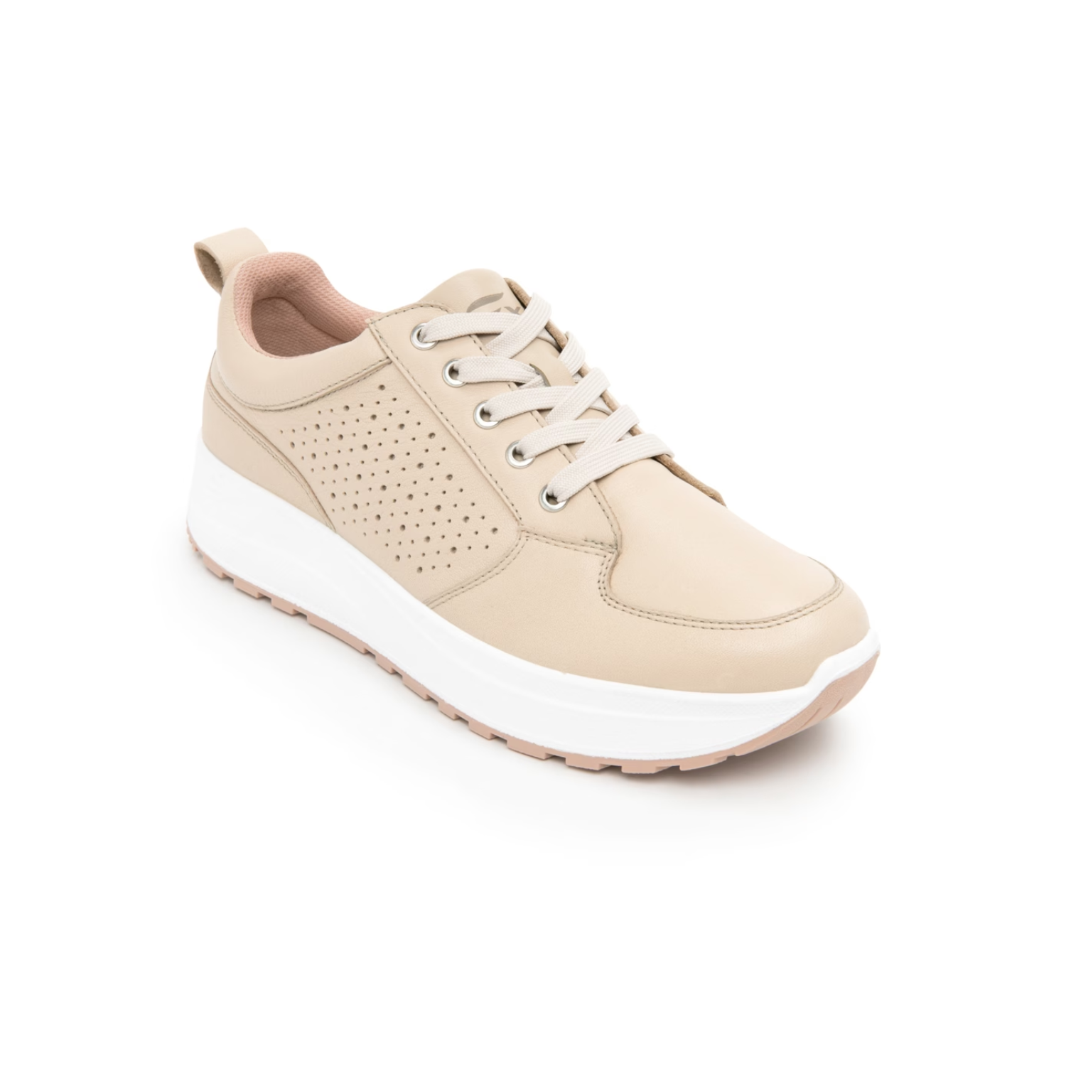 Sneaker Flexi Para Mujer Estilo 117205 Beige