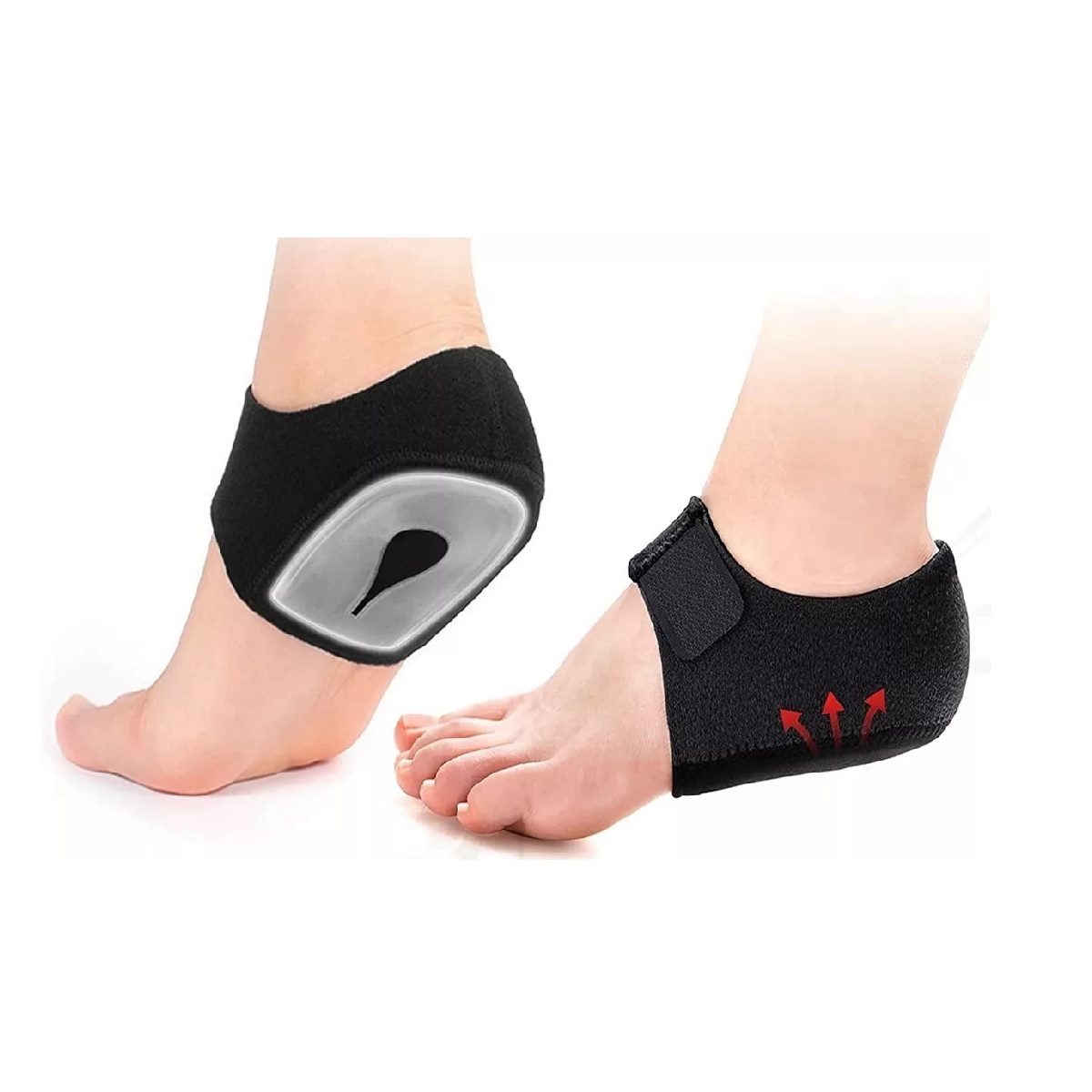 Par Plantilla Ortopedica Fascitis Protector Almohadilla Talón L