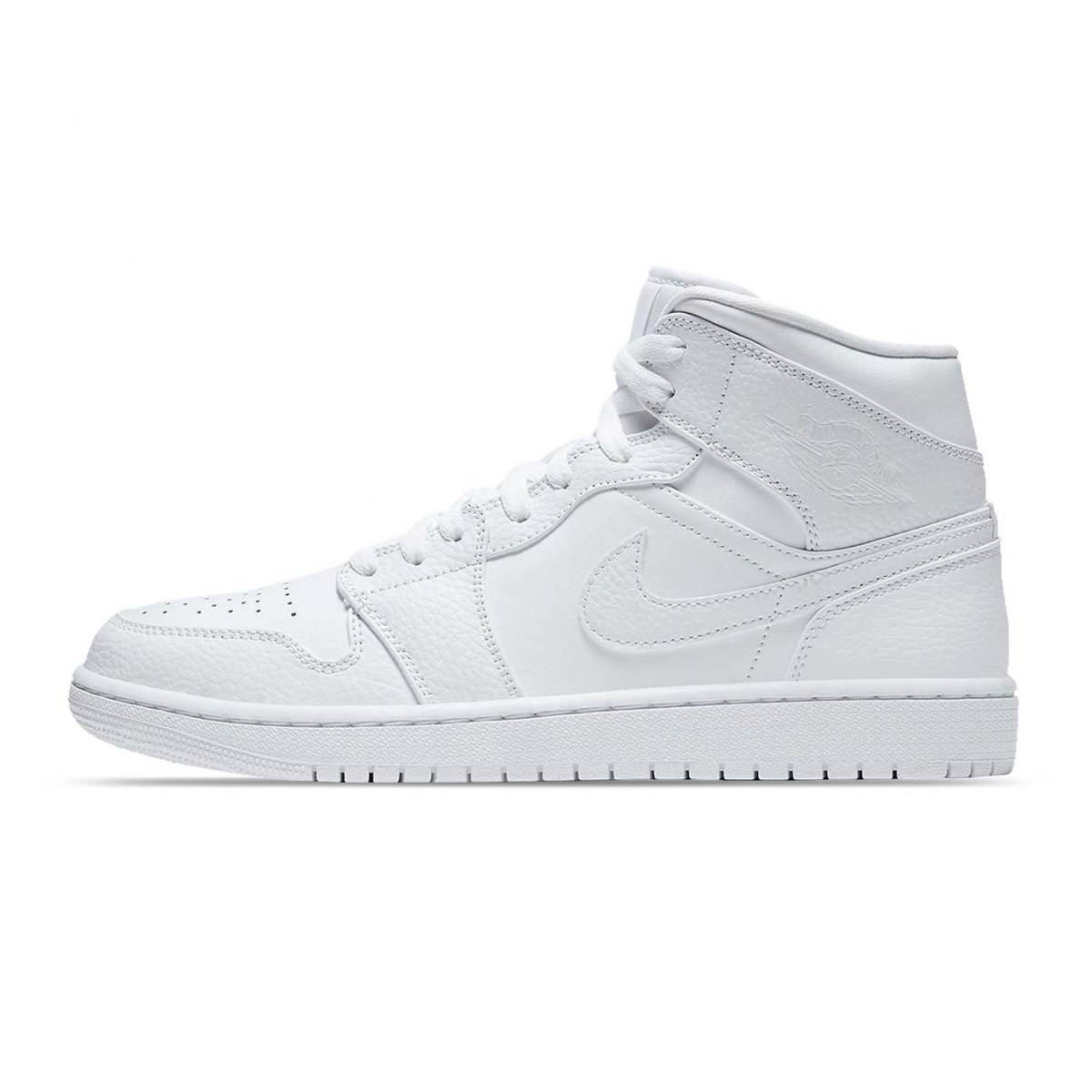 Tenis Air Jordan 1 Mid Blanco (Hombre) 554724-130