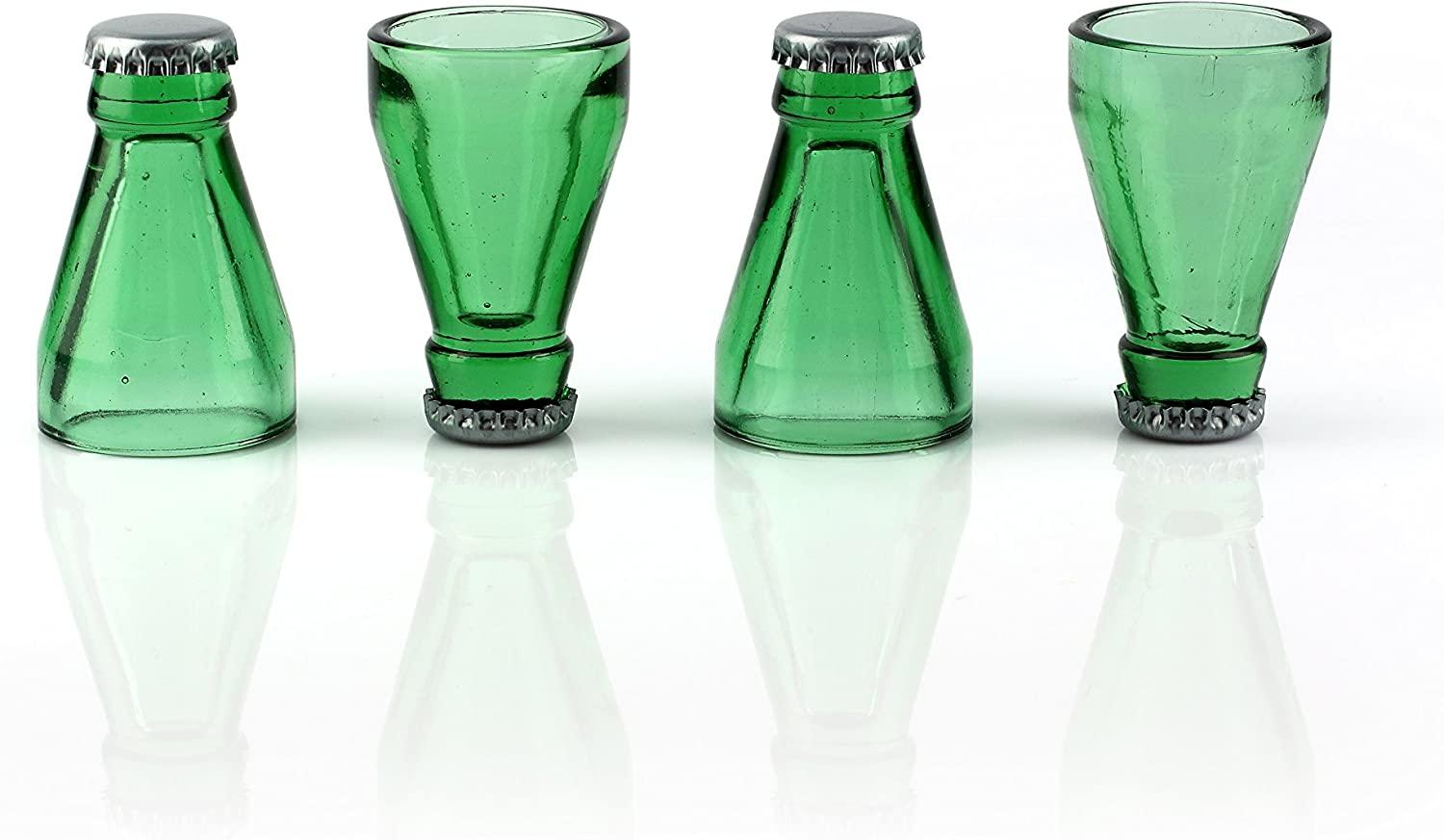 Set de 4 Vasos Chupito de Vidrio para Shots