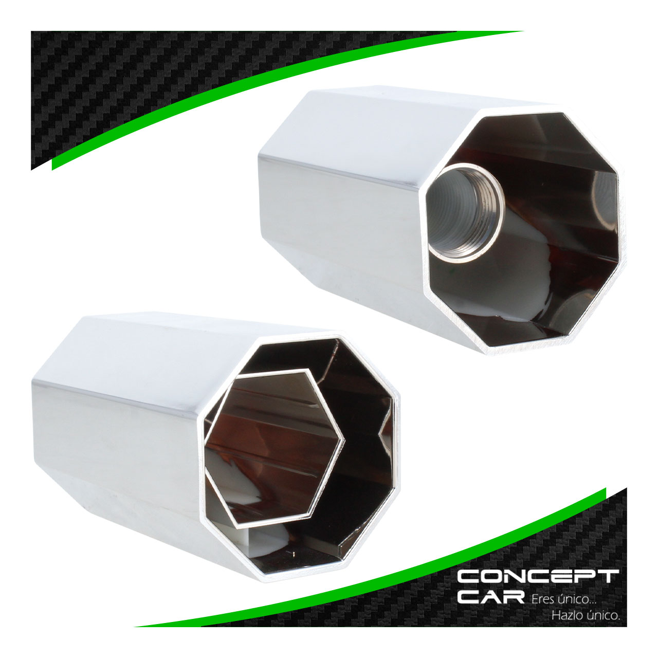 20 Capuchon Cubre Tuercas Cromado Liso Tornillo O Presion