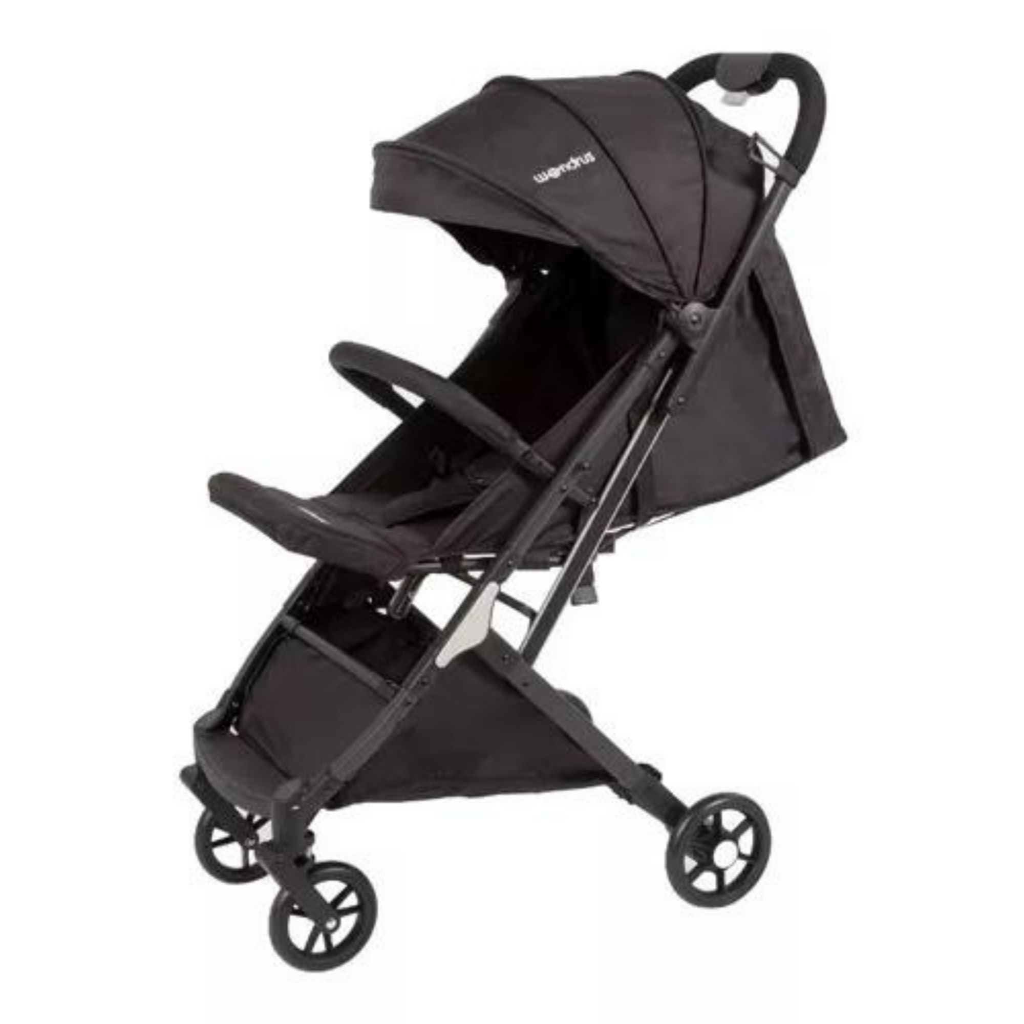 Carriola De Bebé Ultra Plegable De Paseo Negra Wondrus