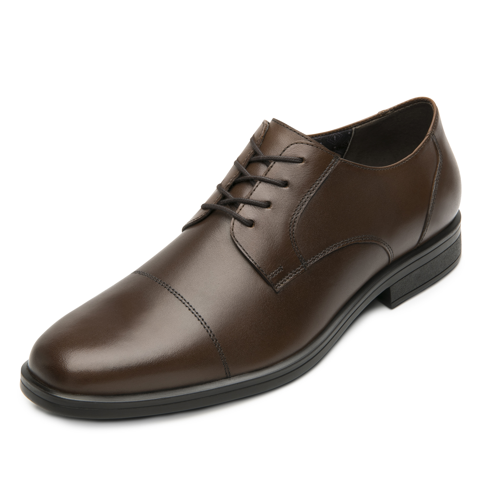Zapatos Derby Semi Vestir Para Hombre Flexi 407801 Tan Piel