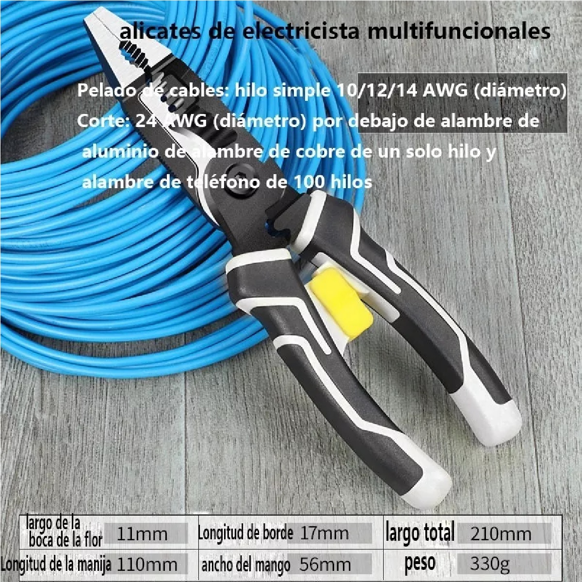 Herramienta De Reparación Alicates Multifunción Nueve En Uno