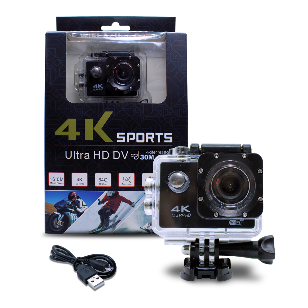 Camara Deportiva 4k I Wifi Sumergible 30mtrs