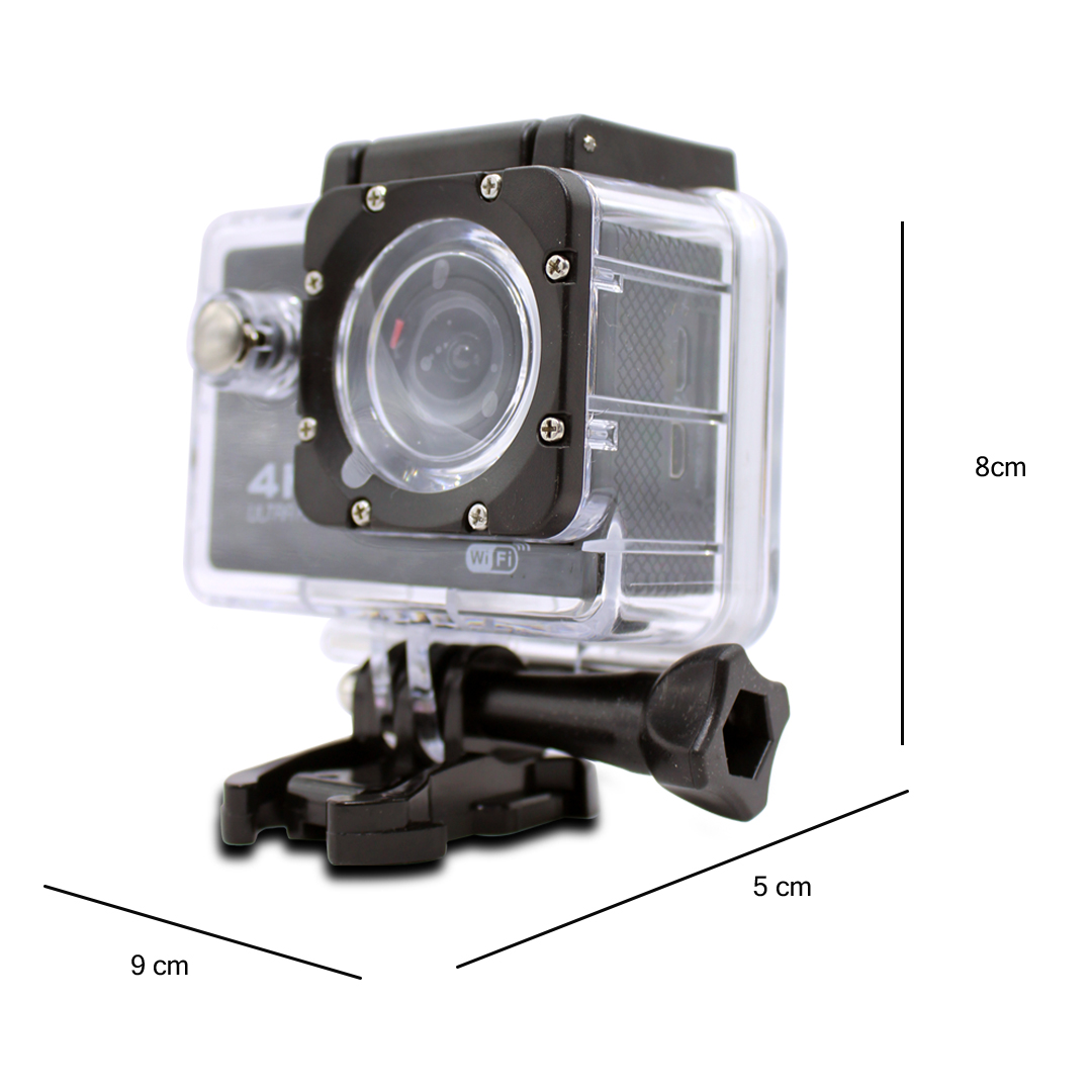 Camara Deportiva 4k I Wifi Sumergible 30mtrs
