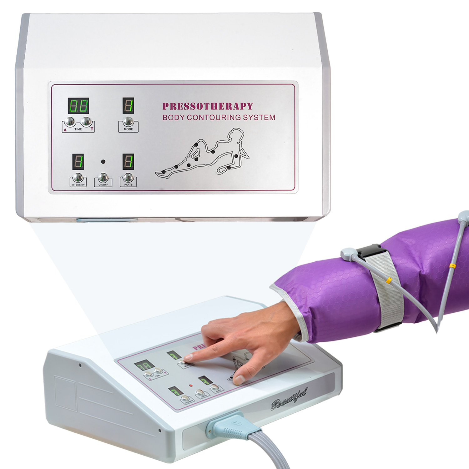 Masajeador Presoterapia Cuerpo 5 Piezas 7 Niveles Intensidad