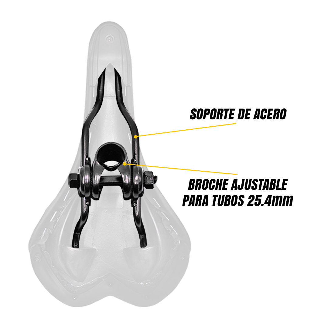 Asiento Bicicleta Ultra Confortable Mtb Sport Línea Verde