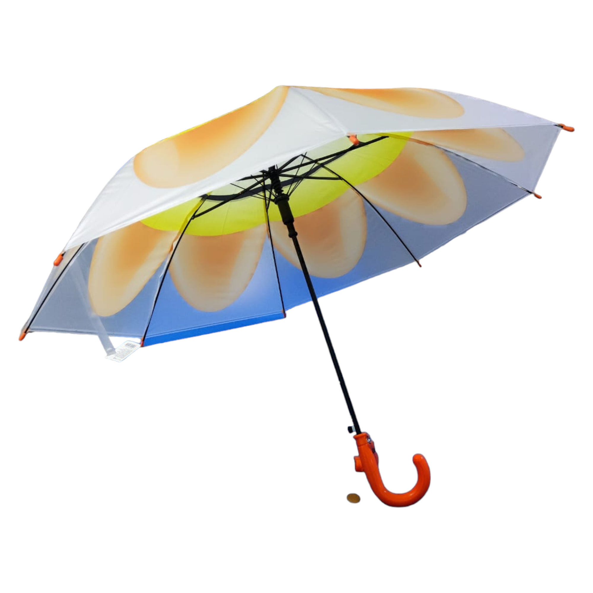 Sombrilla paraguas infantil niño o niña naranja