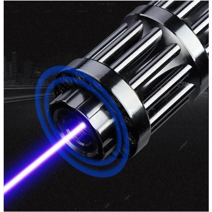 Láser Azul Quemador MXLZK-001-17 Potencia 50000mW Alcance 90000m 3,1-3,8V 2 Pilas 16340 Se venden por separado Este Laser Quema, LazzaDark