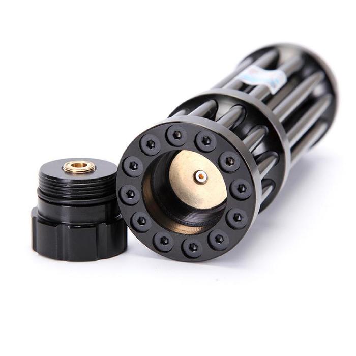 Láser Azul Quemador MXLZK-001-17 Potencia 50000mW Alcance 90000m 3,1-3,8V 2 Pilas 16340 Se venden por separado Este Laser Quema, LazzaDark