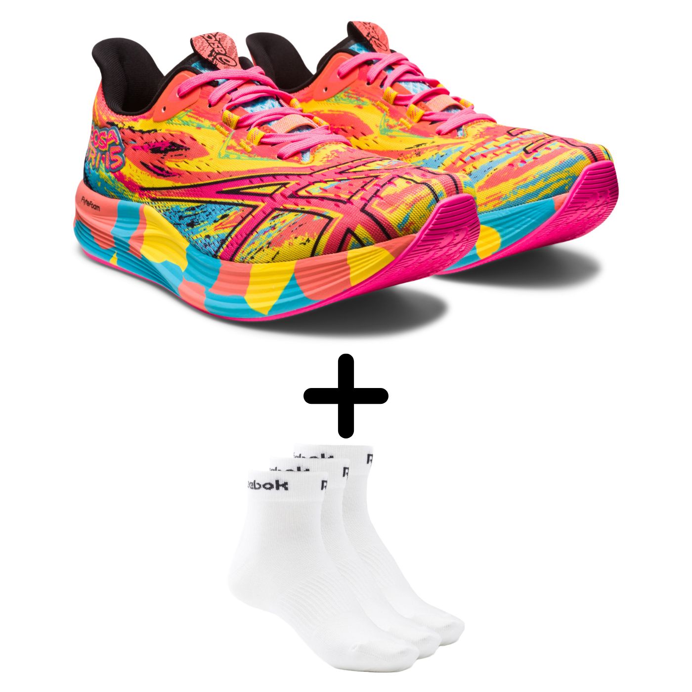 TENIS ASICS HOMBRE MULTICOLOR ASICS NOOSA TRI COLOR INJECTION 1011B609.400 + CALCETAS DE REGALO.