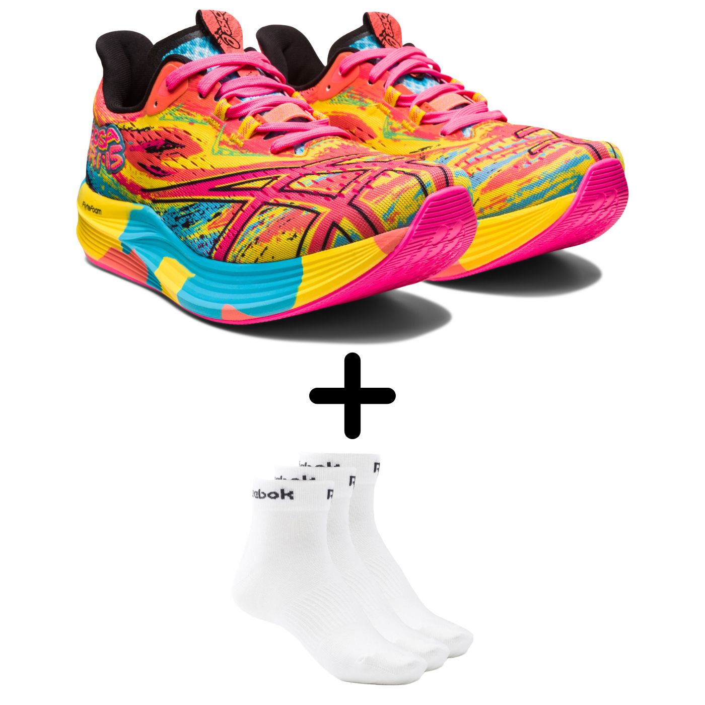 TENIS ASICS MUJER MULTICOLOR ASICS NOOSA TRI COLOR INJECTION 1012B429.400 + CALCETAS DE REGALO.
