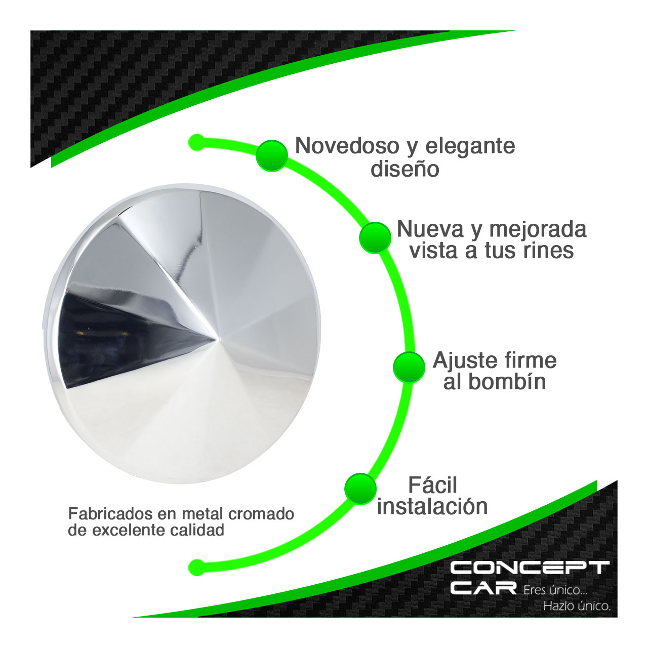 Tapa Centro De Masa Cromo Tracto Camion Trailer Universal