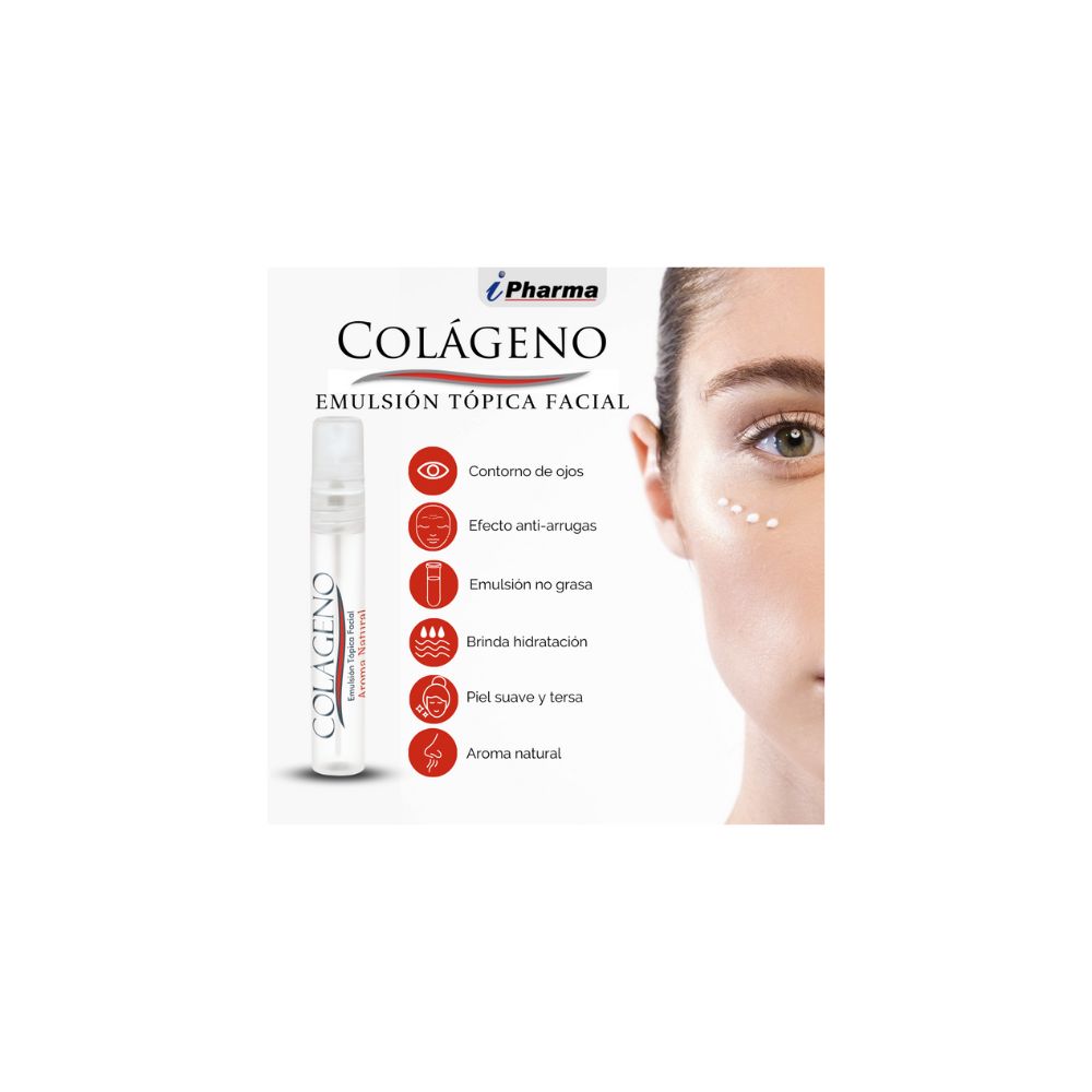 Crema Contorno de Ojos, reduce líneas de expresión contiene Colágeno + ácido hialurónico de 15 ml Aroma Natural.