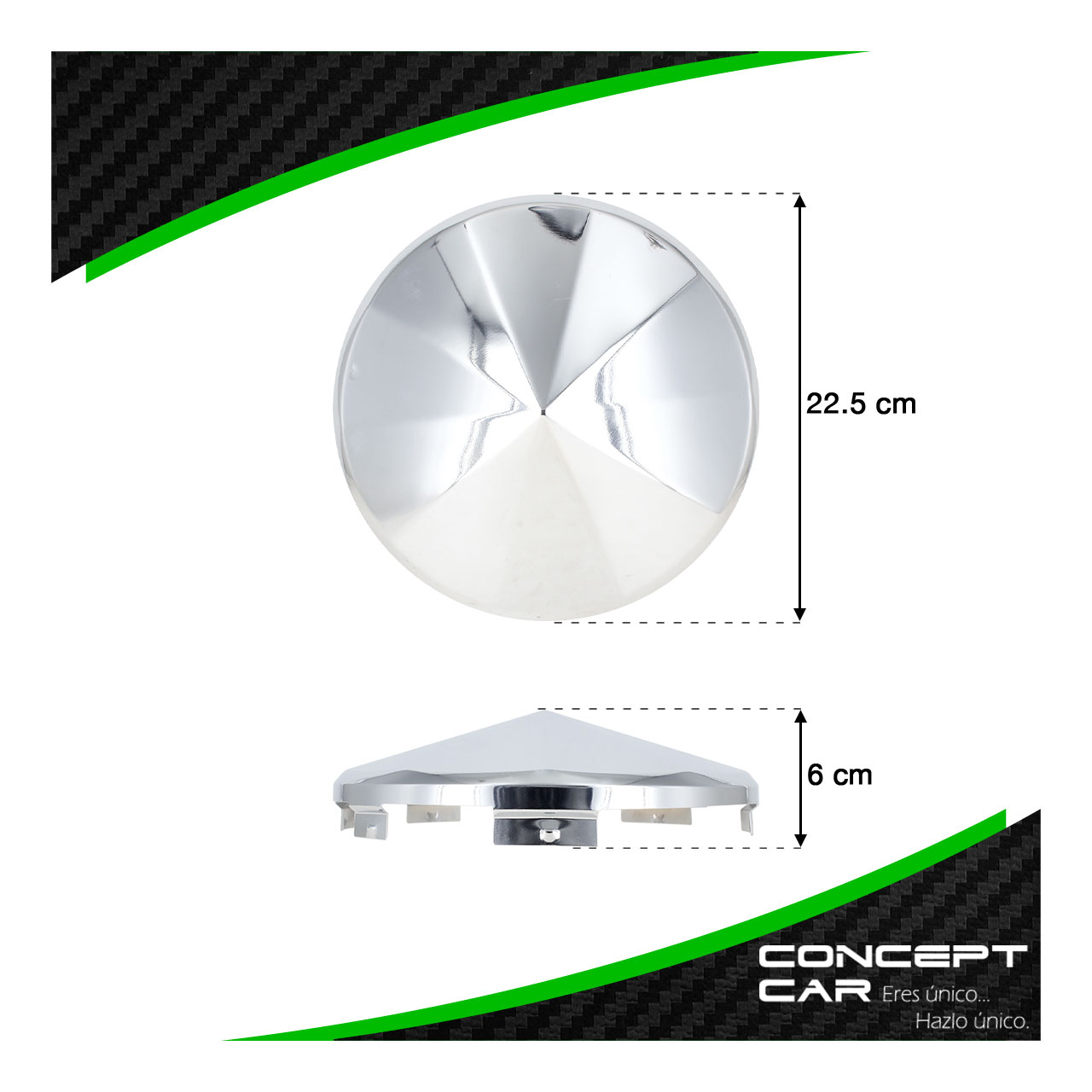4 Tapa Centro De Masa Cromo Tracto Camion Trailer Universal
