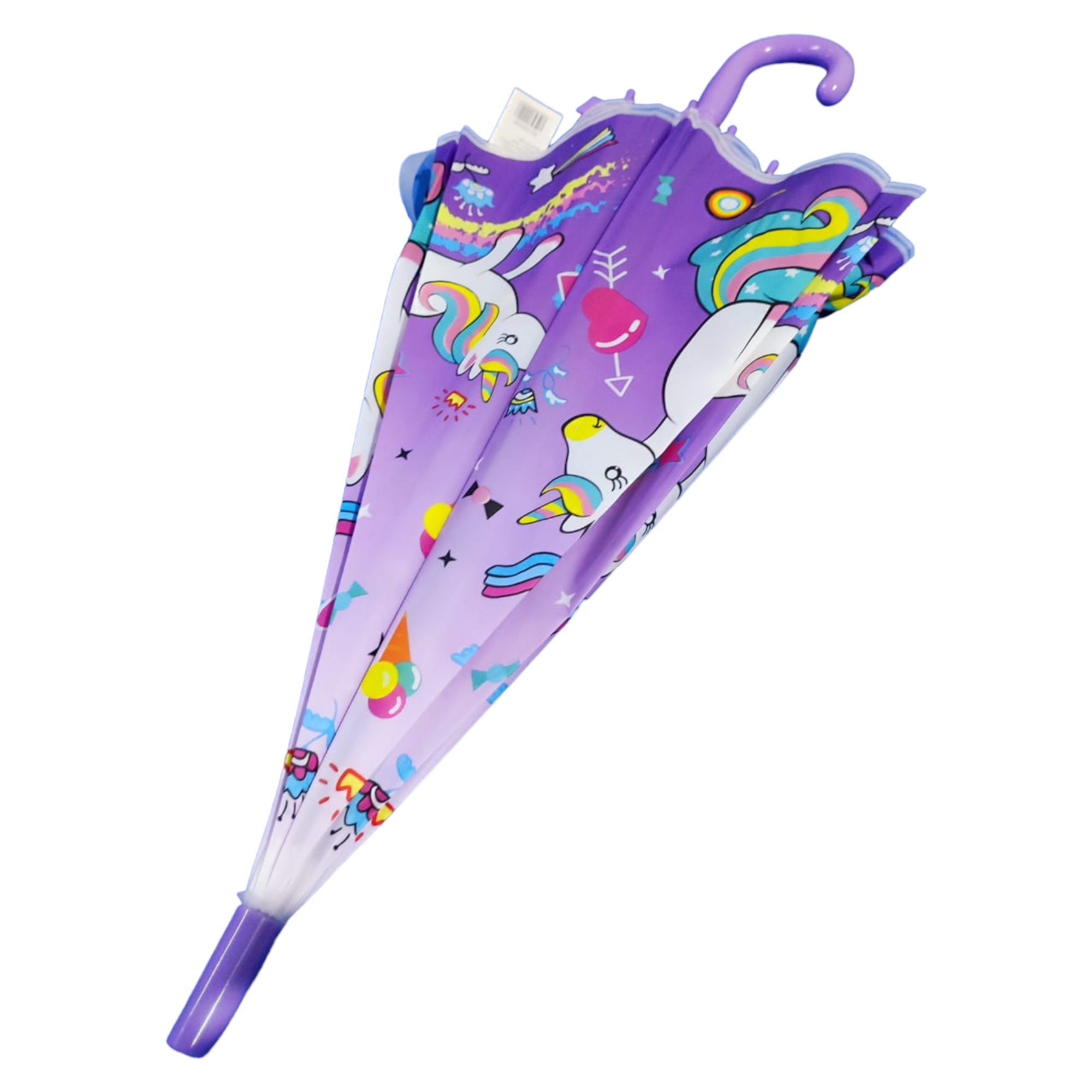 Sombrilla paraguas infantil unicornio niño o niña  morado