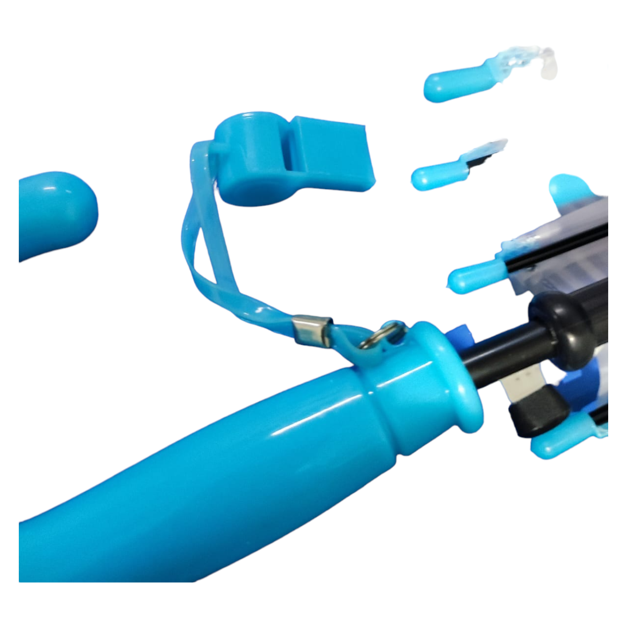 Sombrilla paraguas infantil unicornio niño o niña azul