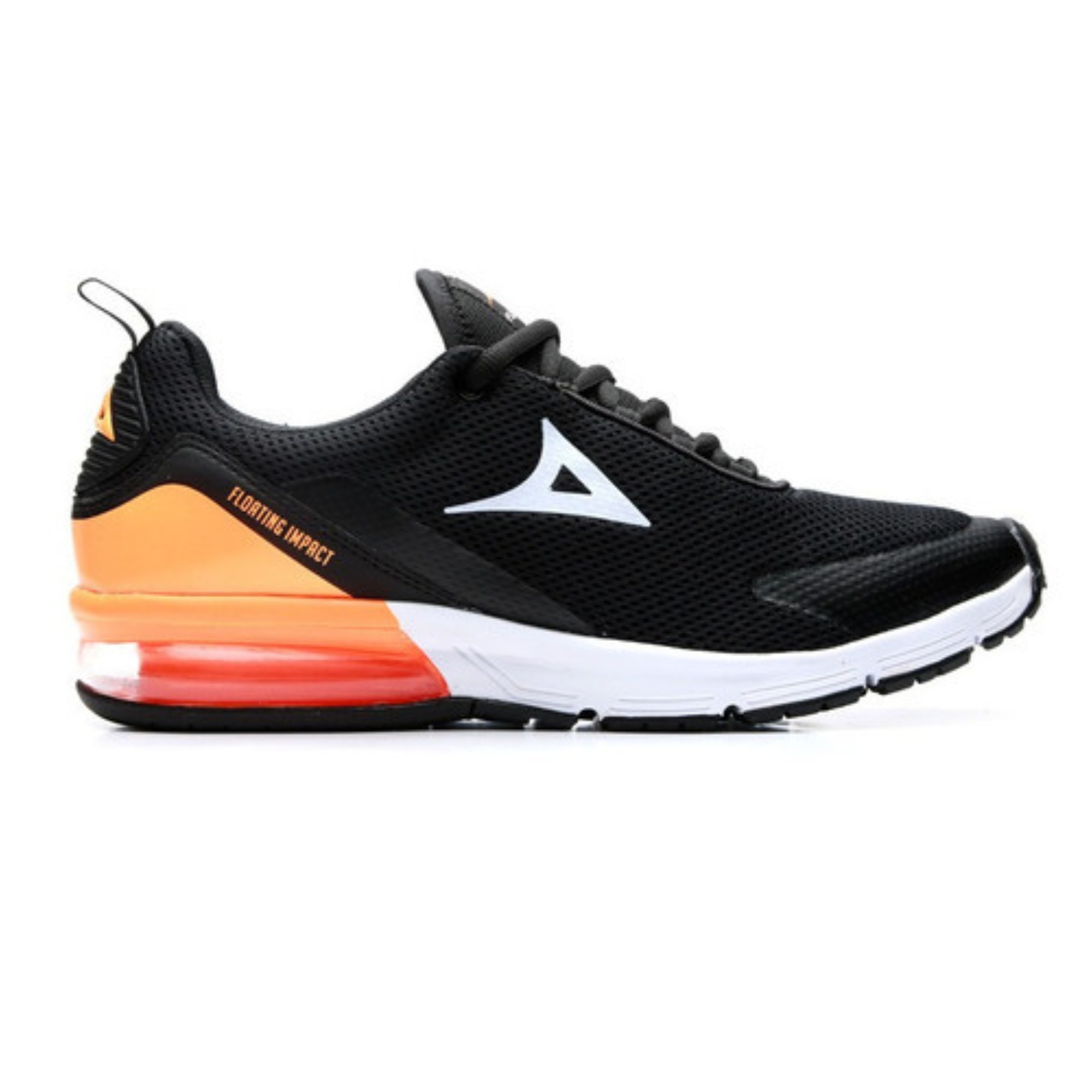 Tenis Para Correr Pirma Floating Impact Con Válvula Negro Naranja