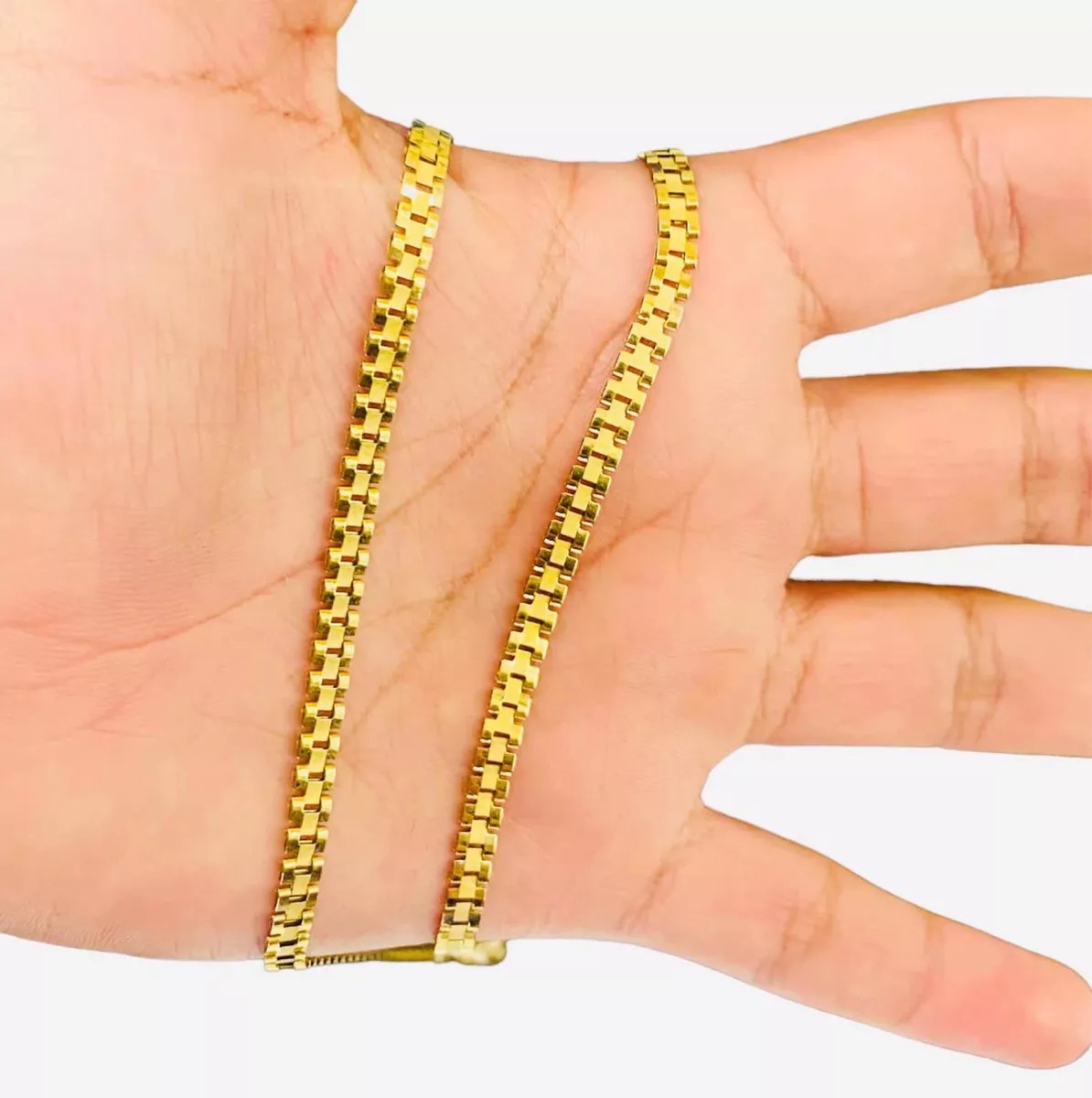 Cadena Baby Rolex 45 Cm X 4mm Oro 14 Kilates + Obsequio