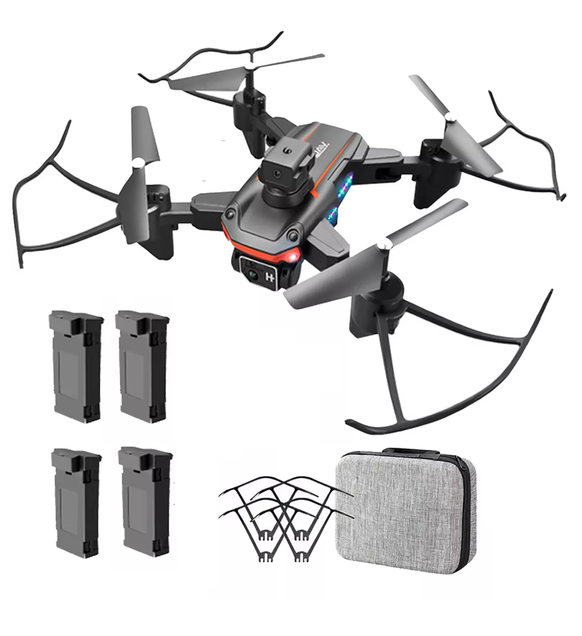 Mini Dron Con Cámara Hd 4 Baterías Y Caja De Presentación