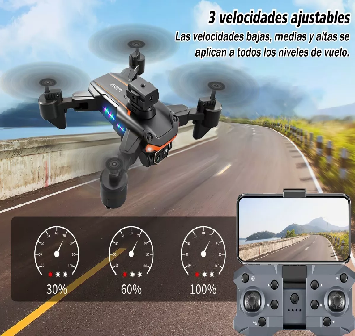 Mini Dron Con Cámara Hd 4 Baterías Y Caja De Presentación