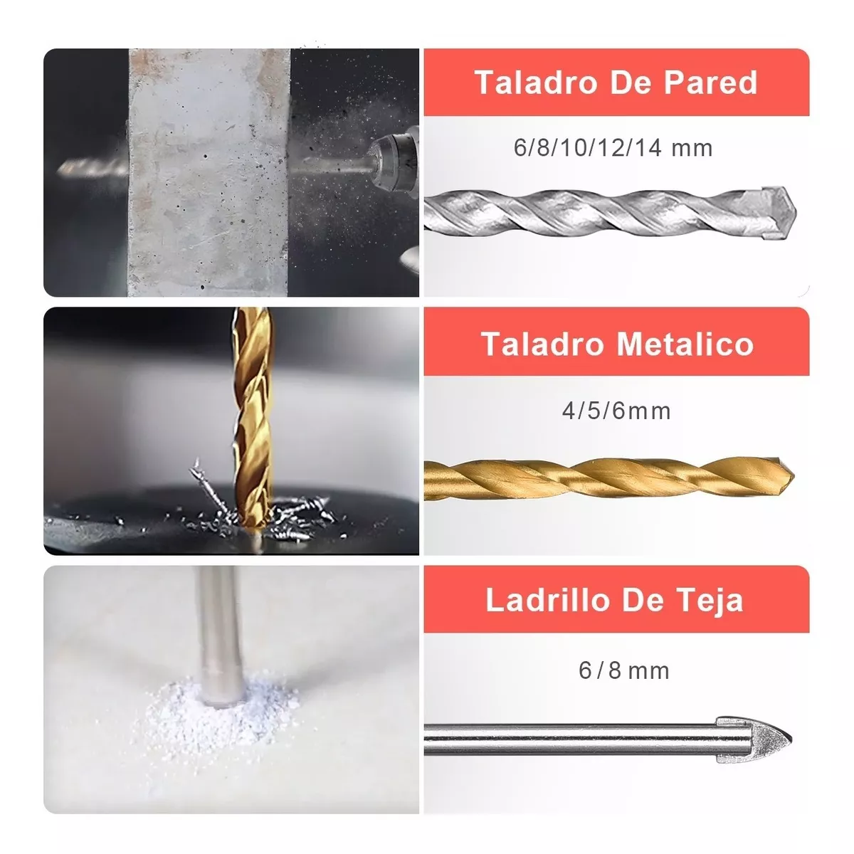 Rotomartillo Taladro Perforador Cincelador Sds 800w  Negro