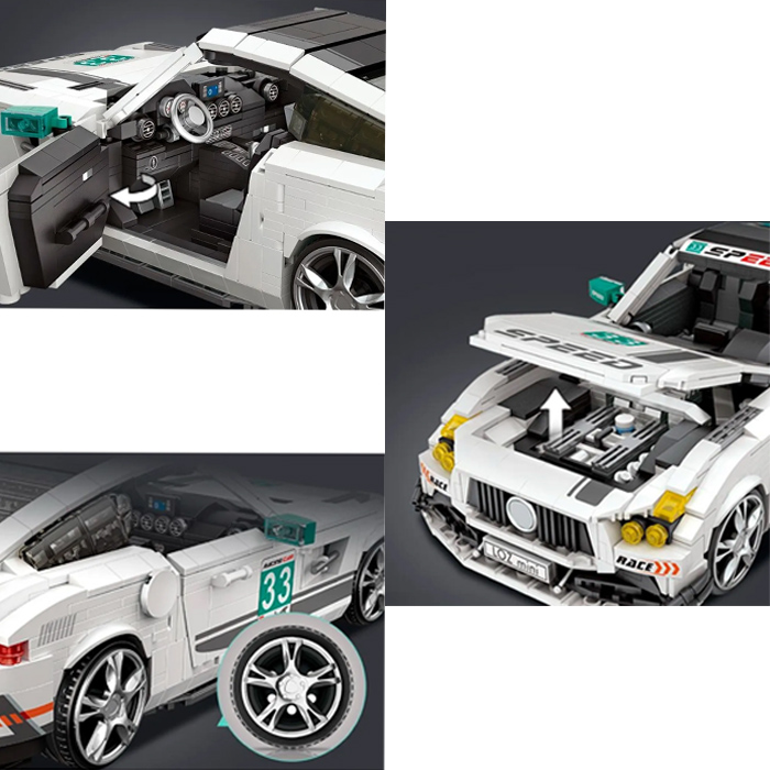 Loz Bloques Miniatura Construcción Coche De Carreras