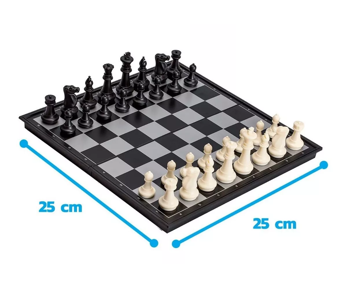 Ajedrez Profesional y Magnético Blanco/Negro 